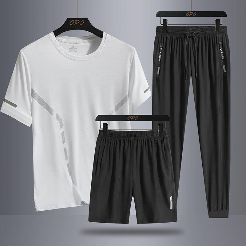 Men's Sports Three-piece Thin Breathable