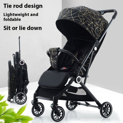 Pull Rod Type Summer Ultra-light Stroller Four Minus