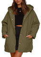 Diamond Quilted Hooded Lightweight Jacket For Women