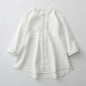 Linen Shirt Stand-up Collar White Shirt Women's Clothing