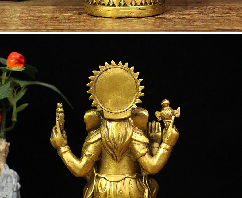 Bronze Trunk Ganapathy God Ornament