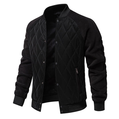 Fashion Stitching Raglan Sleeve Coat For Men