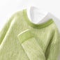 Mens Thick Round Neck Woolen Sweater