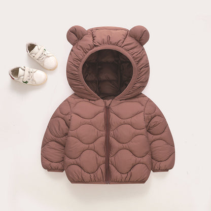 Thin Down Cotton-padded Jacket Baby Light Coat