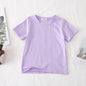 Children Candy-colored Top Baby Half Sleeve Cotton T-shirt