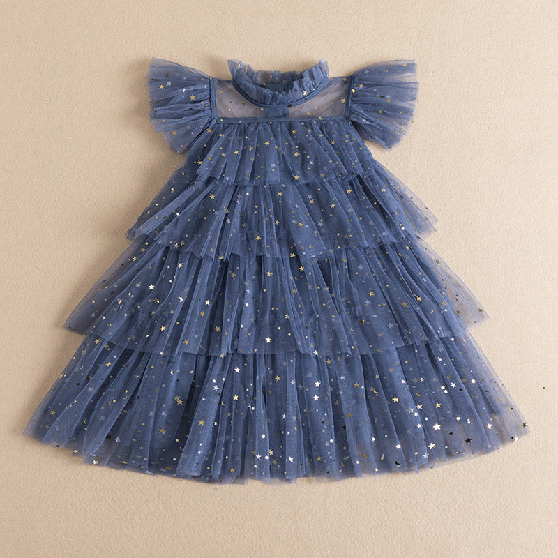 Girls' Fairy Sequined Mesh Dress