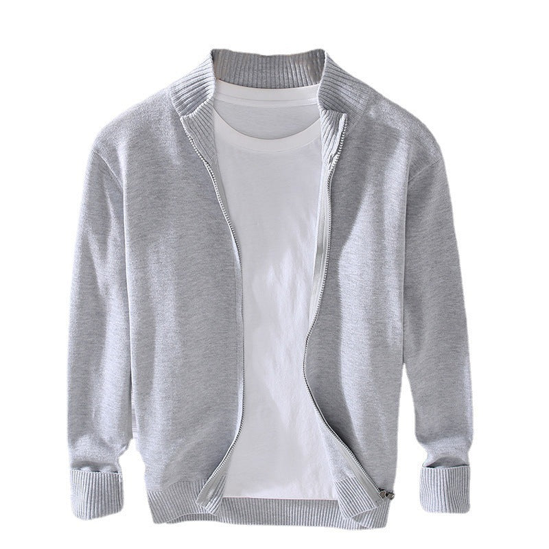 Men's Slim Basic Solid Color Sweater Top