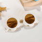 Children's Baby Cute Sun Flower Sunglasses Advanced Frosted Photo Sun-shade Glasses