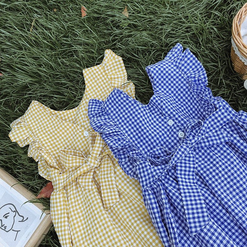 Children's plaid dress