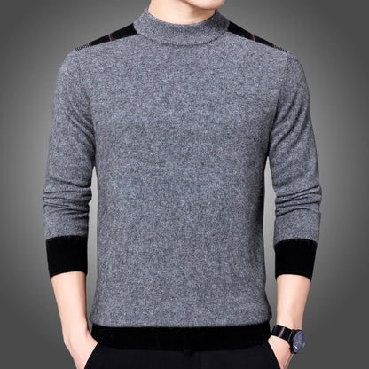 Long-sleeved Mock Neck Sweater