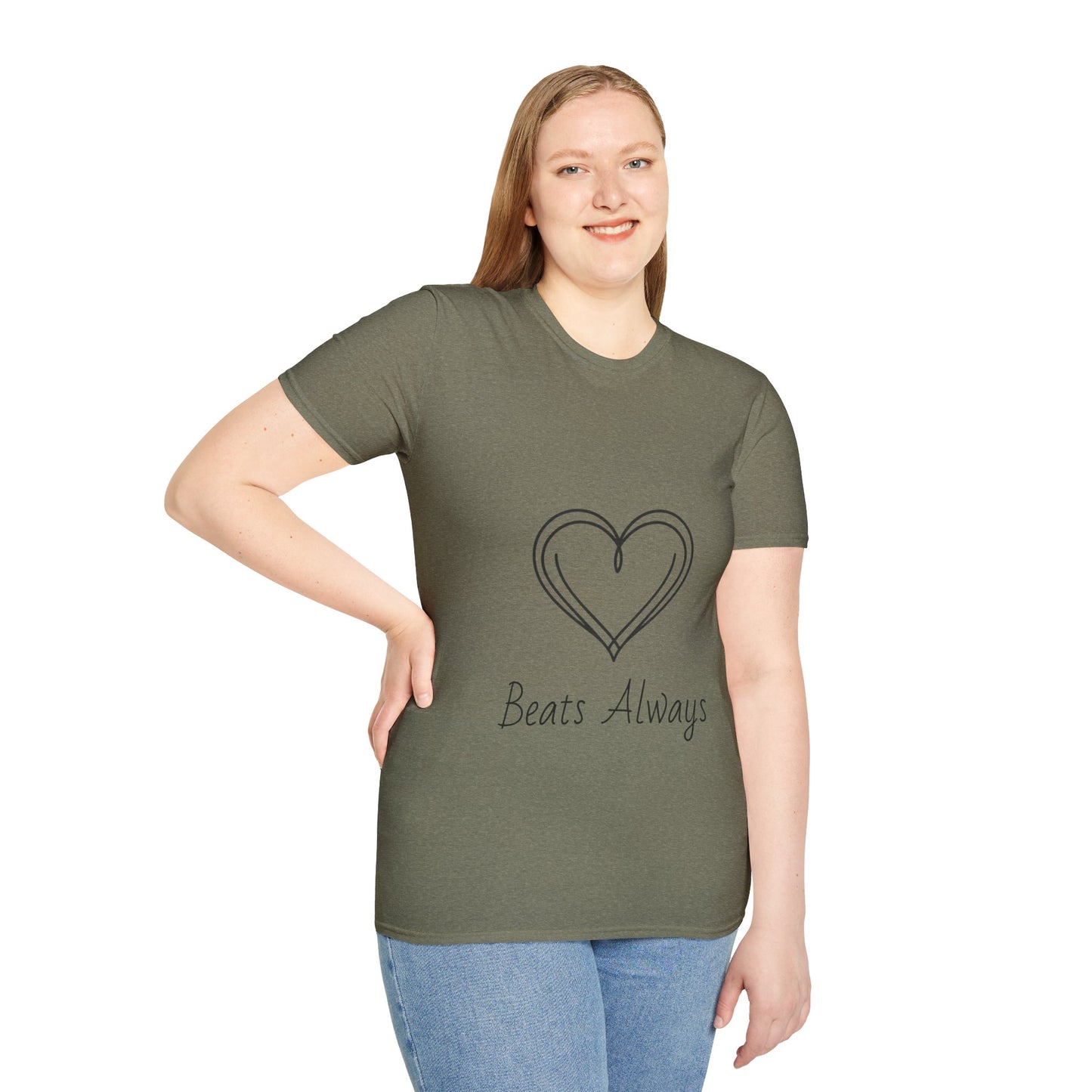 Heart Unisex Softstyle T-Shirt Crew neck