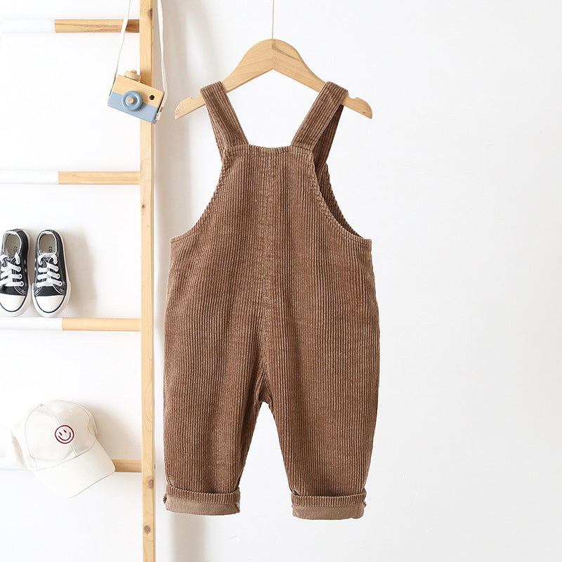 Children's Corduroy suspender pants