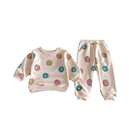 Baby Girl Donut Long Sleeve Top Pants