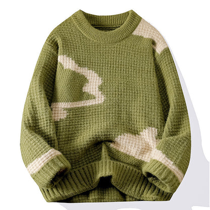 Mens jacquard Knitwear Sweater