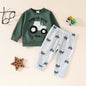 Long Sleeve Cotton Trousers Two-piece Sweater