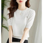 Loose Thin Sweater Women's Short Sleeve