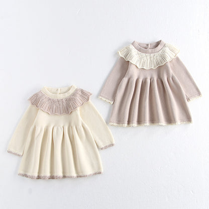 Baby Girl Autumn Dress Knitted