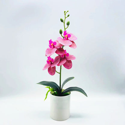 Simulated Bonsai Artificial Flower Bonsai Simulated Butterfly Orchid