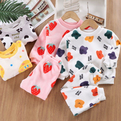 Childrens Cotton Padded Thickened Home Wear