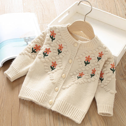 Girls' Fashion Knitted Cardigan Jacket