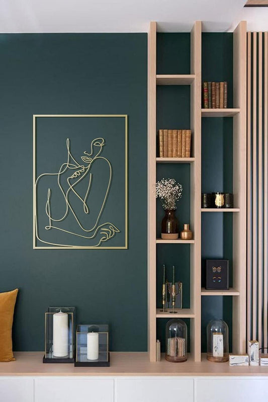 Female Line Art Acrylic Wall Decoration Female Body