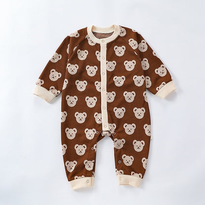 Baby Jumpsuit Knitted Bear