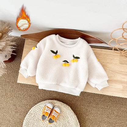 Cross-border Baby Girl Cashmere Thickened Sweater For Women