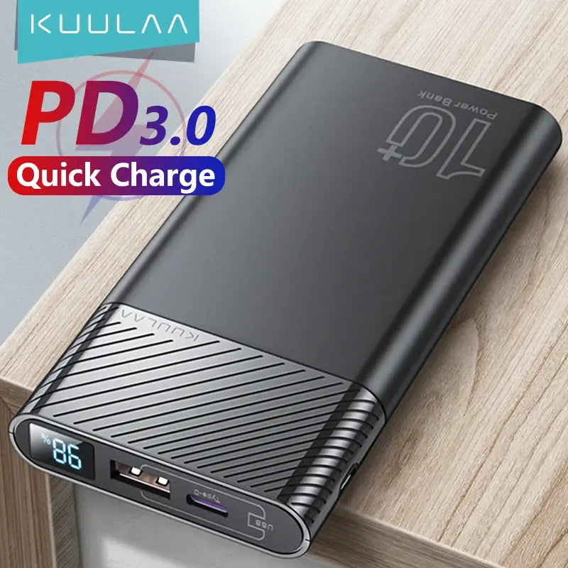 KUULAA Power Bank 10000mAh QC PD 3.0