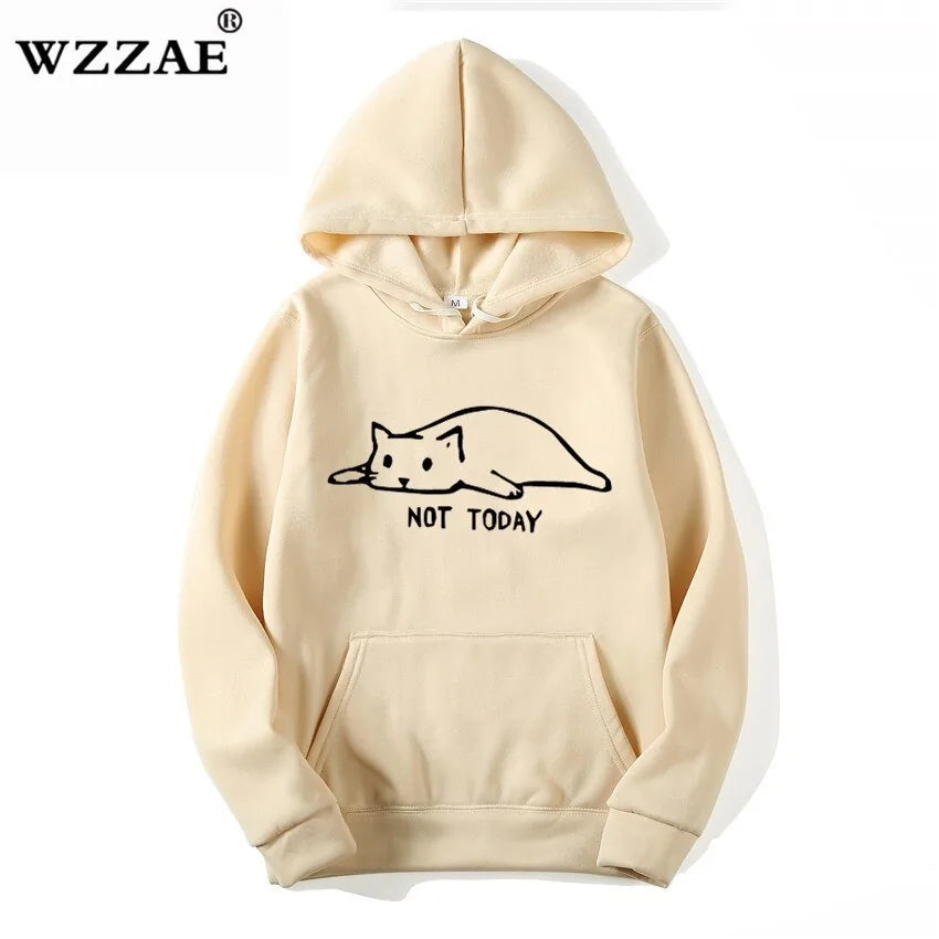 Mens Kawaii Cat pullover Hoodies