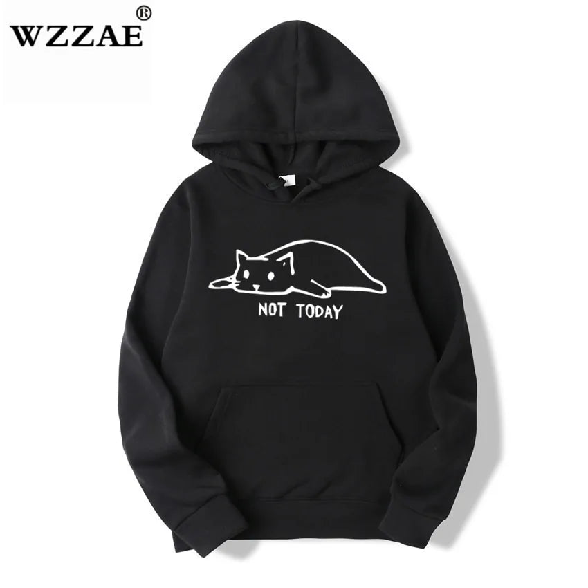 Mens Kawaii Cat pullover Hoodies