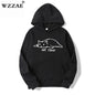 Mens Kawaii Cat pullover Hoodies