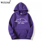 Mens Kawaii Cat pullover Hoodies