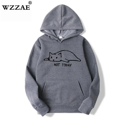 Mens Kawaii Cat pullover Hoodies