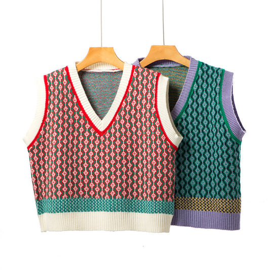 Womens Sleeveless Knitted Vest