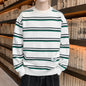 Mens stripe Round Neck Sweater