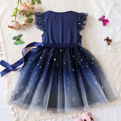 Girl Starry Princess Dress Tulle