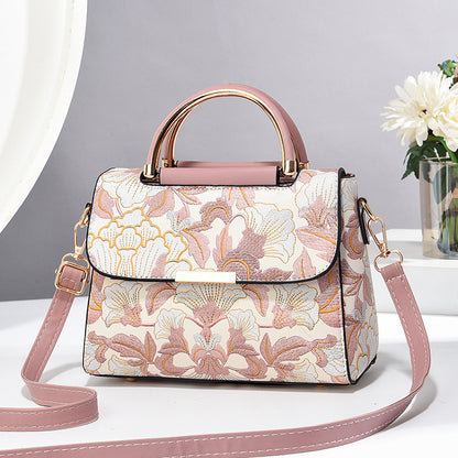 Chinese Style Printed Trendy Women's Shoulder Messenger Bag