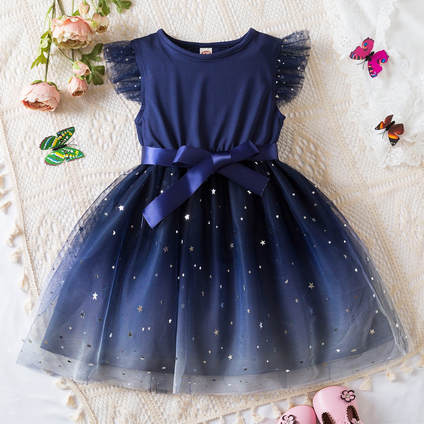 Girl Starry Princess Dress Tulle