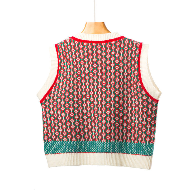 Womens Sleeveless Knitted Vest