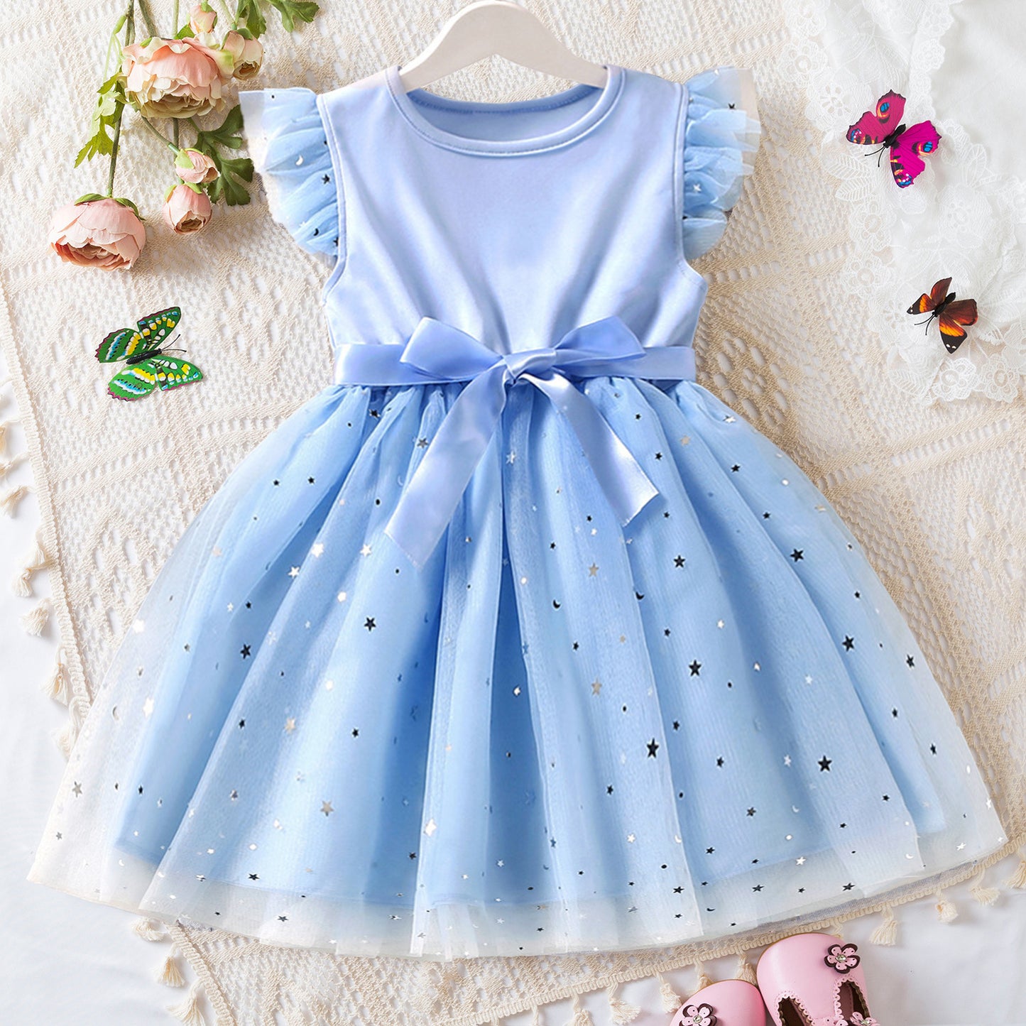 Girl Starry Princess Dress Tulle