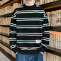 Mens stripe Round Neck Sweater