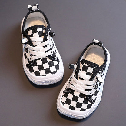 Solid Color Canvas Shoes For Girls Trendy Korean Style Boy's Sneakers