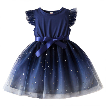 Girl Starry Princess Dress Tulle