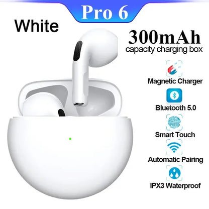 TWS Pro 6 Wireless Earphones