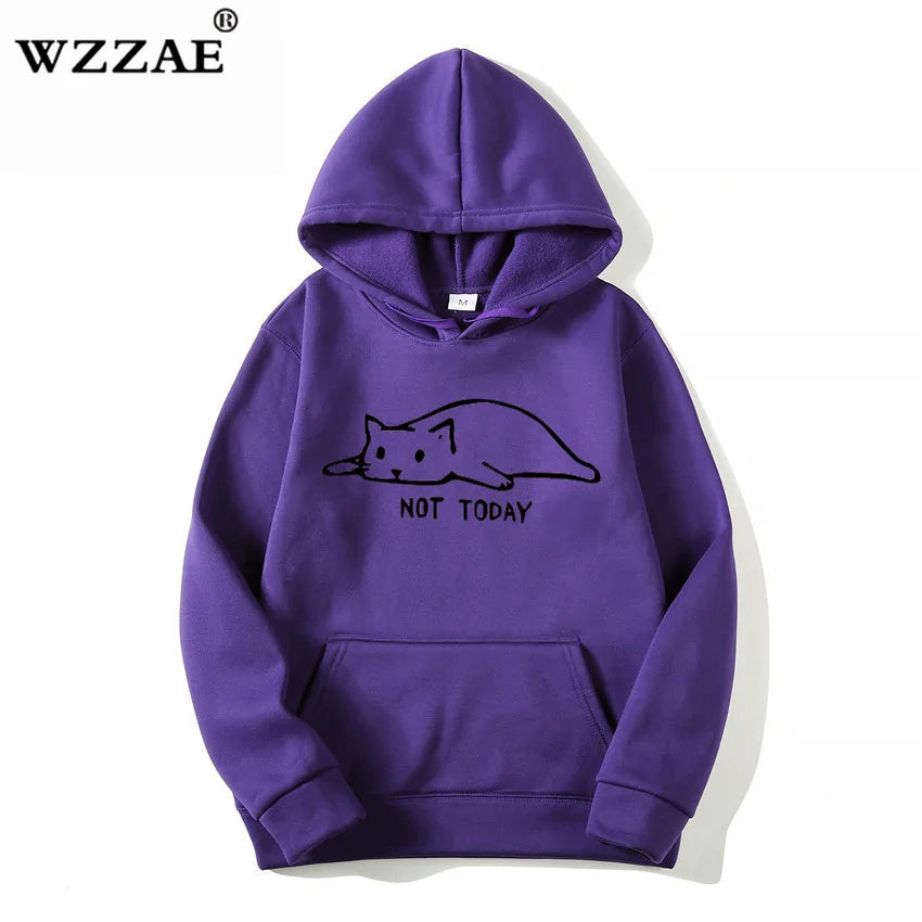 Mens Kawaii Cat pullover Hoodies