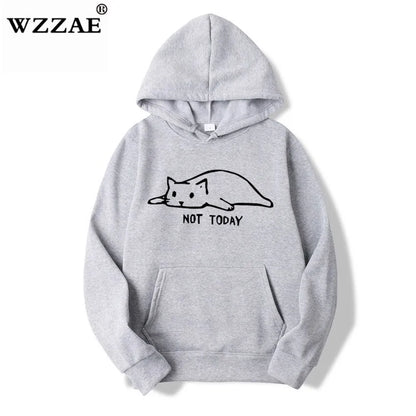 Mens Kawaii Cat pullover Hoodies