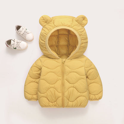 Thin Down Cotton-padded Jacket Baby Light Coat