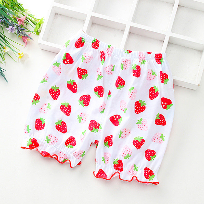 Summer Children's Cotton Thin Lace Bloomers