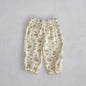 Childrens Versatile Floral Cotton Pants Mosquito Prevention