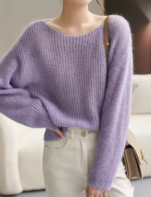 French Style Loose And Idle Knitwear Top